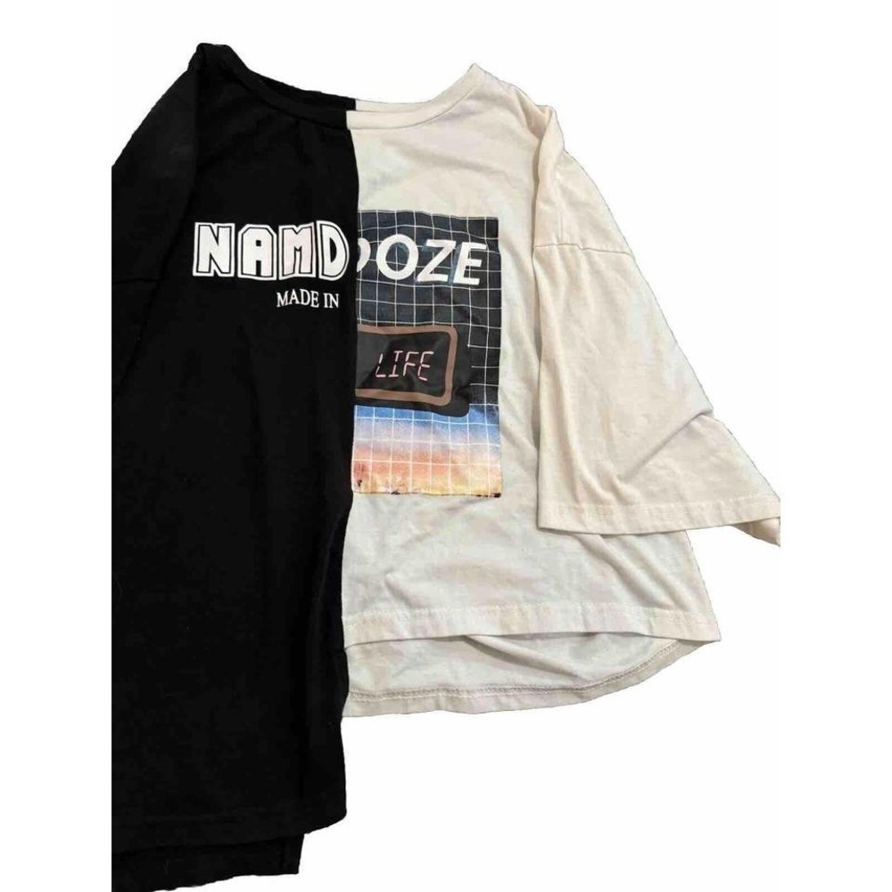 Repurposed teen cropped‎ tee